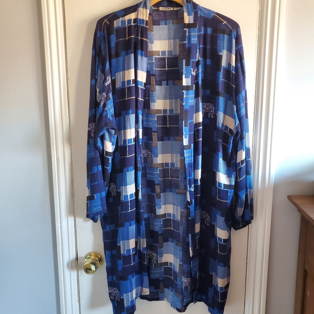 The Elephant Pants Patchwork Pattern W/ Elephants… - image 1